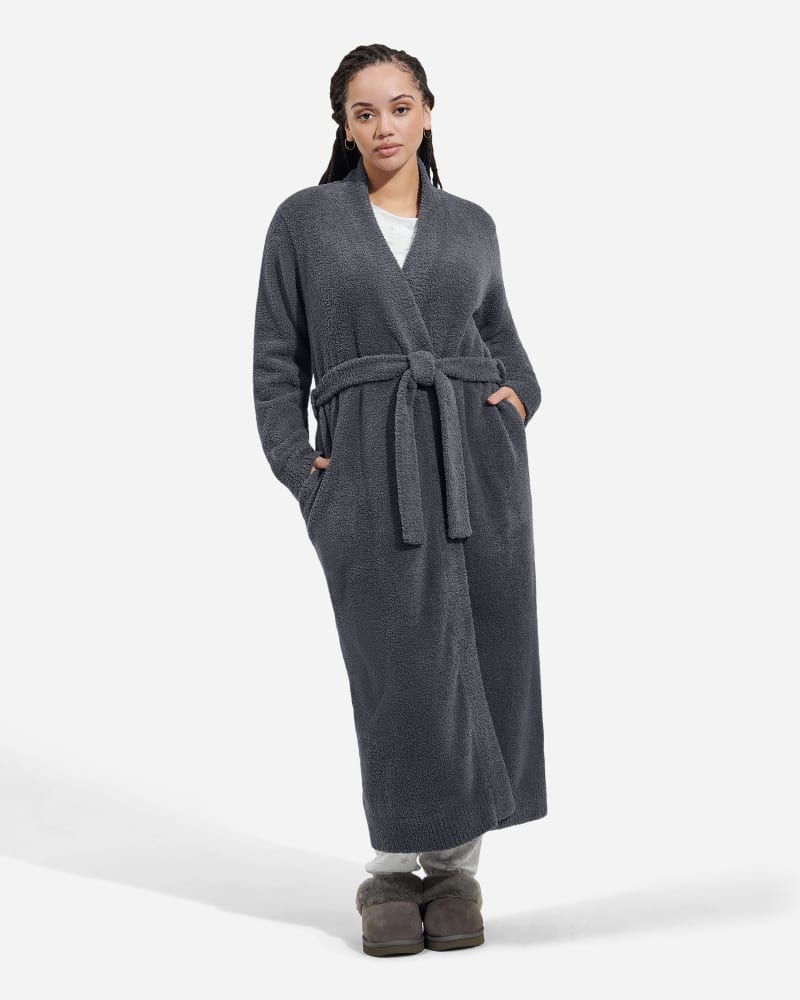 UGG® Lenny Robe II in Grey, Size XS