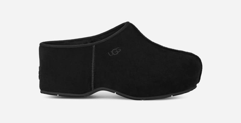 UGG® Cottage Clog in Black, Size 6, Leather