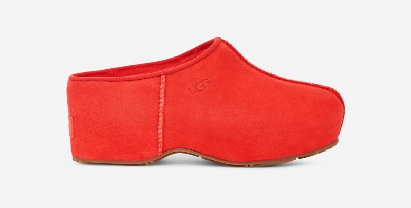 UGG® Cottage Clog in Cherry Pie, Size 4, Leather/Wool