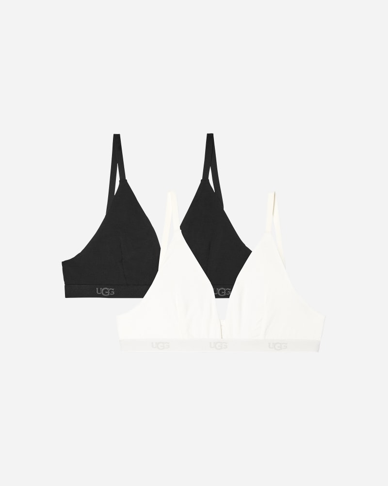 UGG Francis Bralette 2 Pack in Black And Nimbus, Size Medium, Other