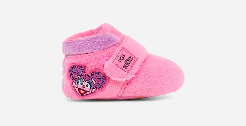 UGG® X Abby Bixbee in Pink, Size 6, Leather
