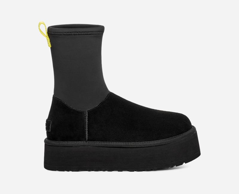 UGG® Classic Dipper Boot for Women in Black, Size 5, Suede