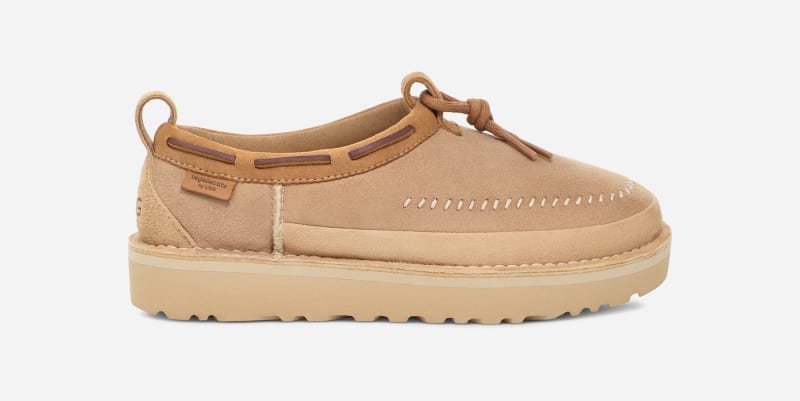 UGG® Tasman Crafted Regenerate for Women in Tan, Size 7, Shearling/Cotton/Leather