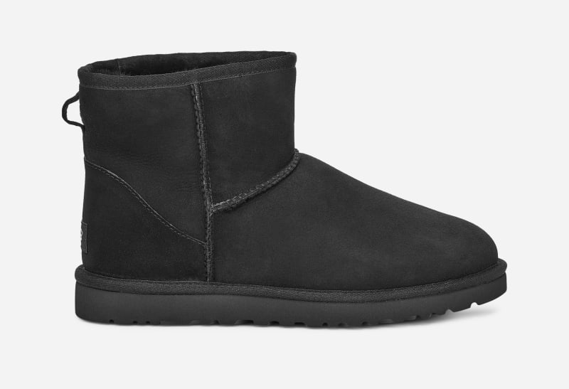 UGG® Classic Mini Boot for Men in Black, Size 9, Suede