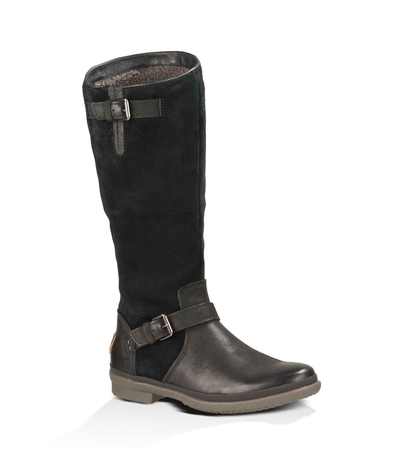 UGG Thomsen Boot for Women in Black, Size 3, Leather/Suede