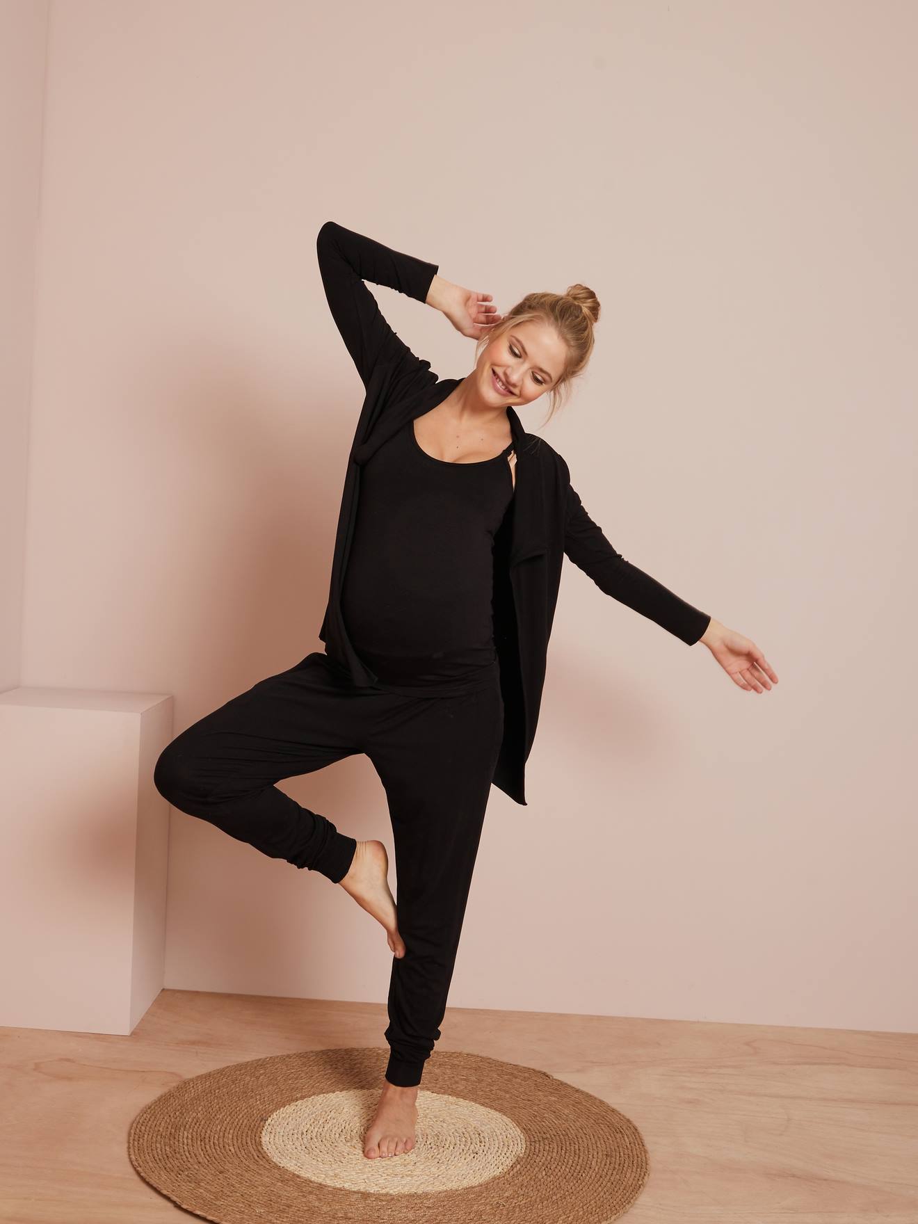 Maternity & Nursing Loungewear 3-Piece Kit black