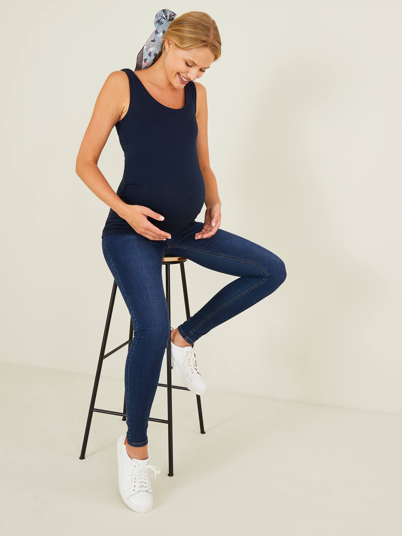 Pack of 2 Maternity & Nursing Tops dark blue