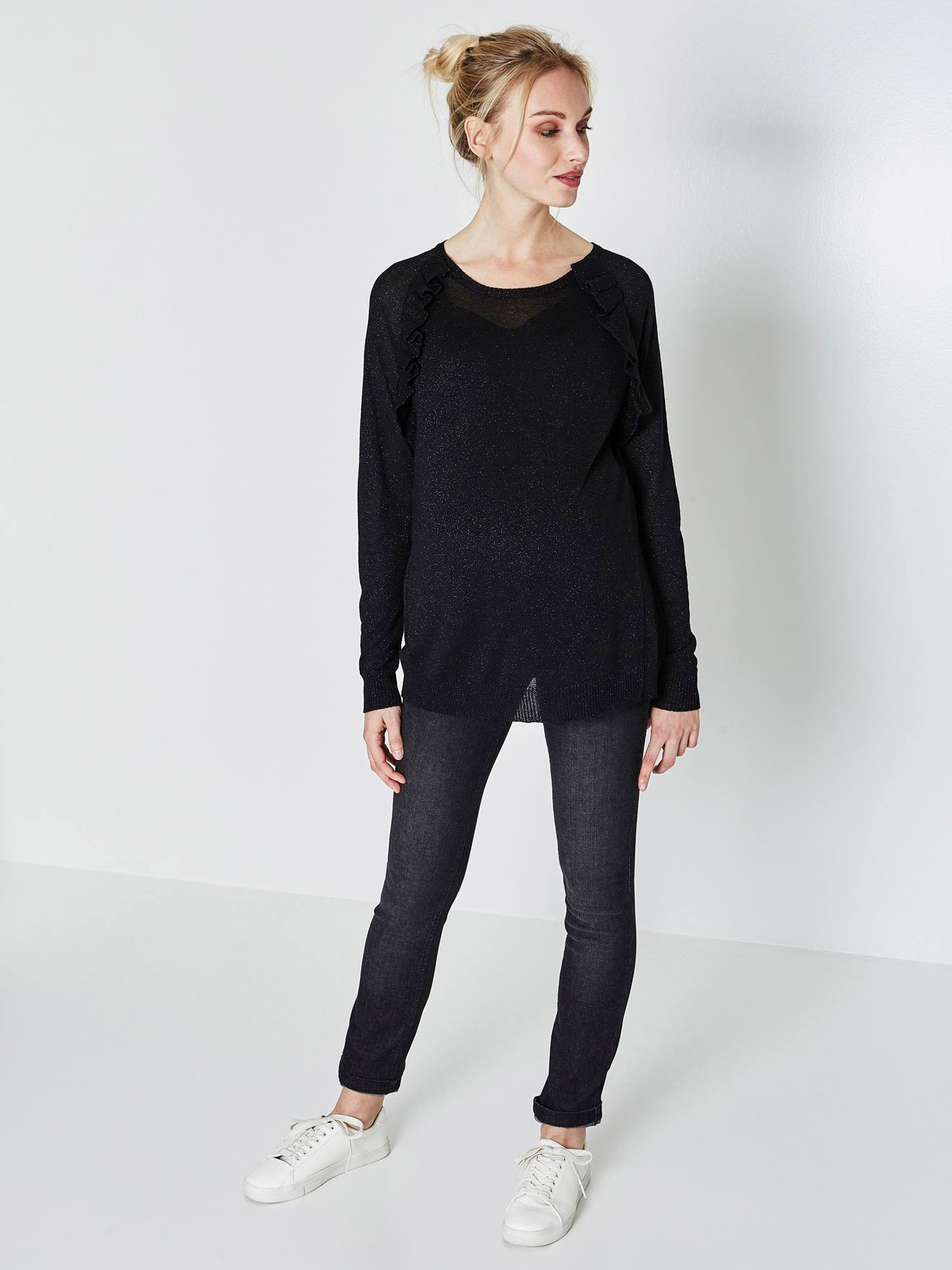 Maternity Slim Strech Jeans - Inside Leg 33" black