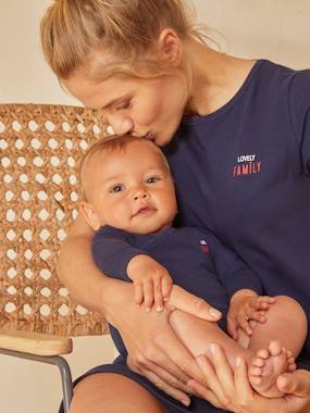 Oeko-Text® Nightie & Bodysuit Combo, Mum/Baby Special dark blue
