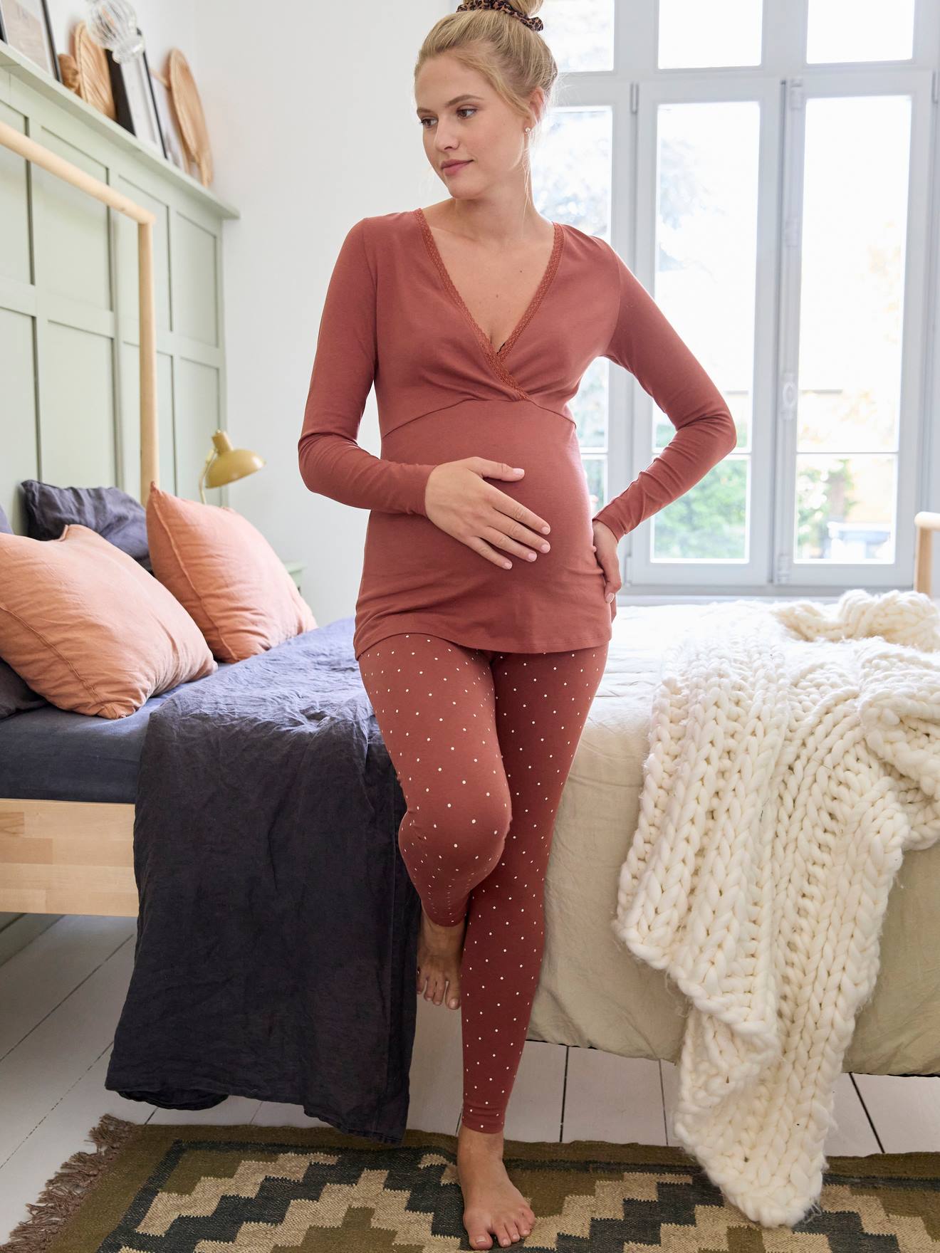 Pyjamas, Maternity & Nursing Special terracotta