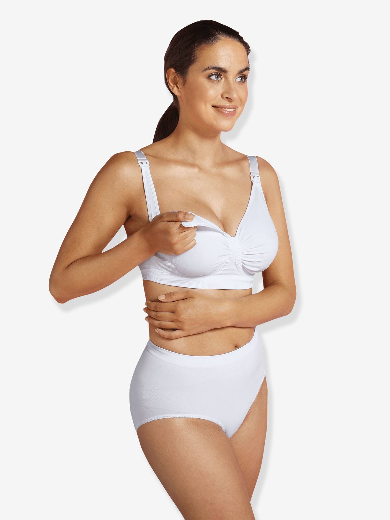 Maternity & Nursing Special Seamless Bra, GelWire® by CARRIWELL white