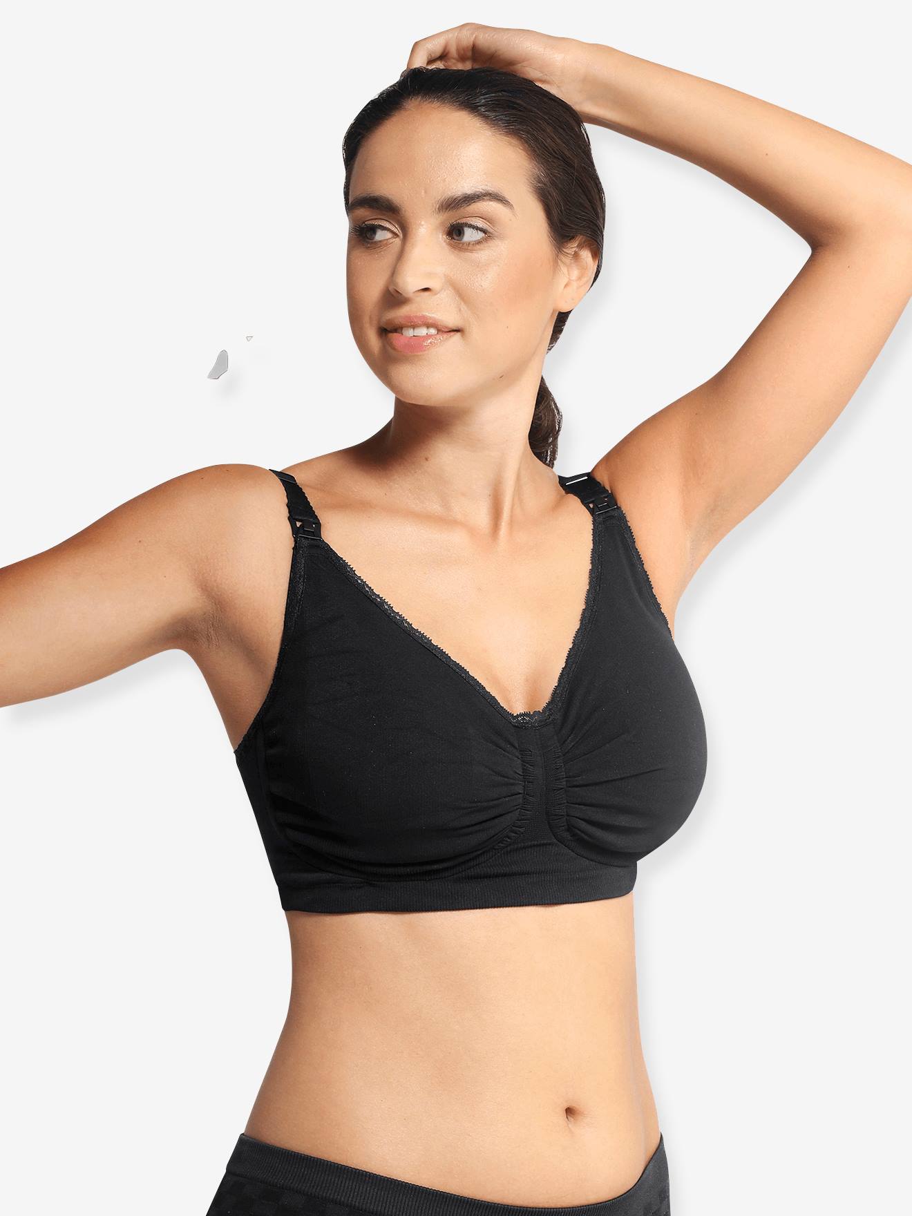 Padded Seamless Bra, Maternity & Nursing Special, GelWire® by CARRIWELL black