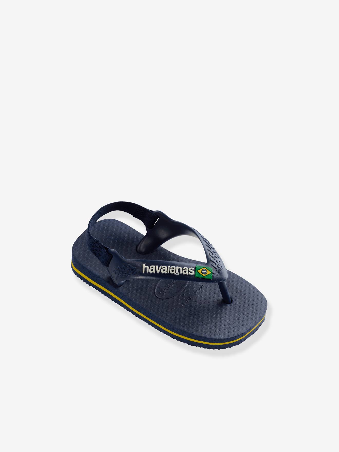 Baby Brasil Logo II Flip-Flops, HAVAIANAS blue