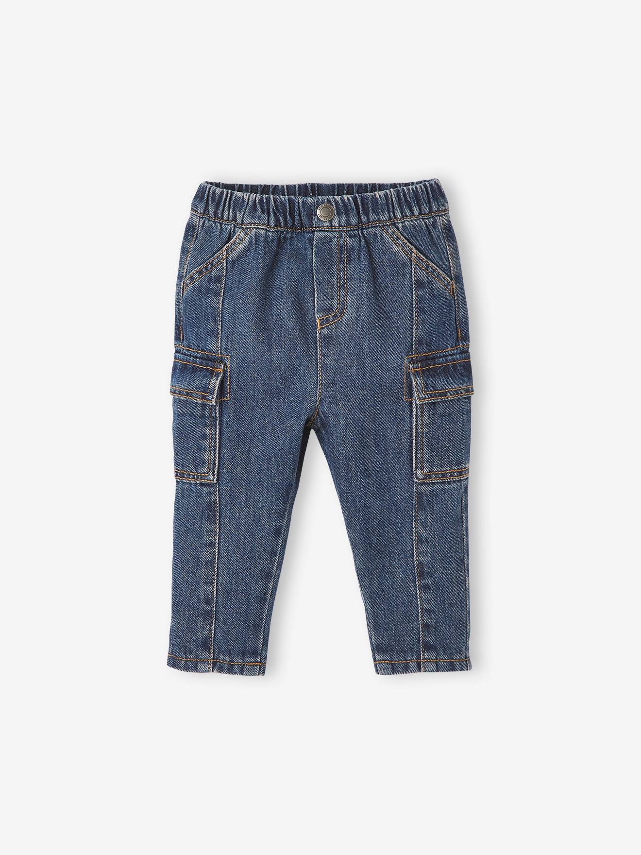 Jeans with Side Pockets for Babies brut denim