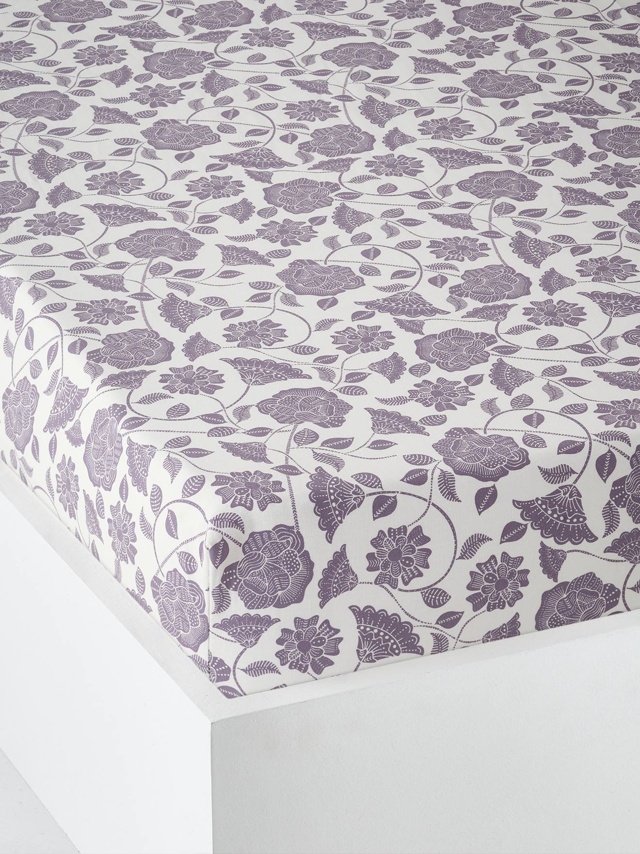 Fitted Sheet for Children, North Folk printed white
