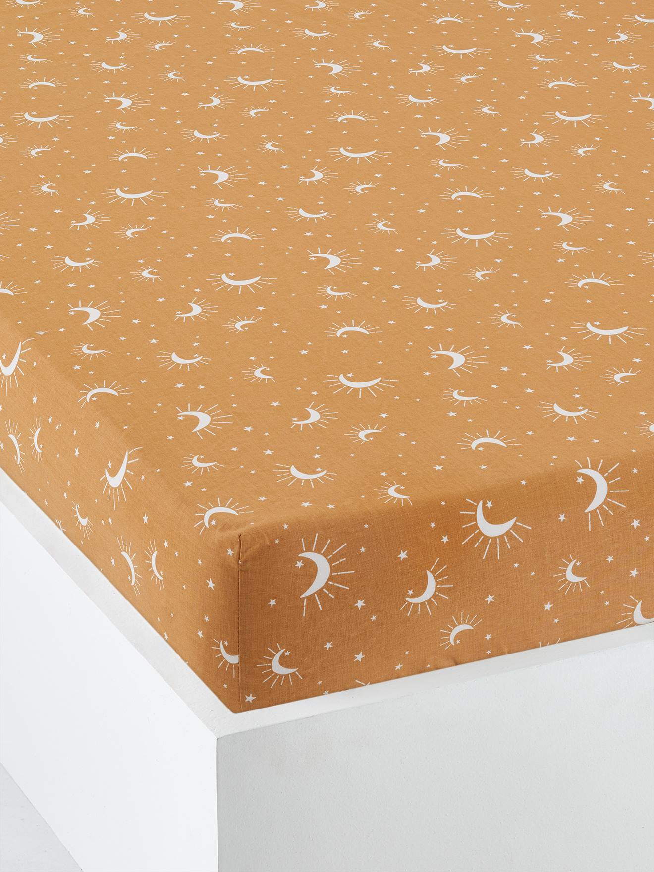 Children's Fitted Sheet, Astro ochre