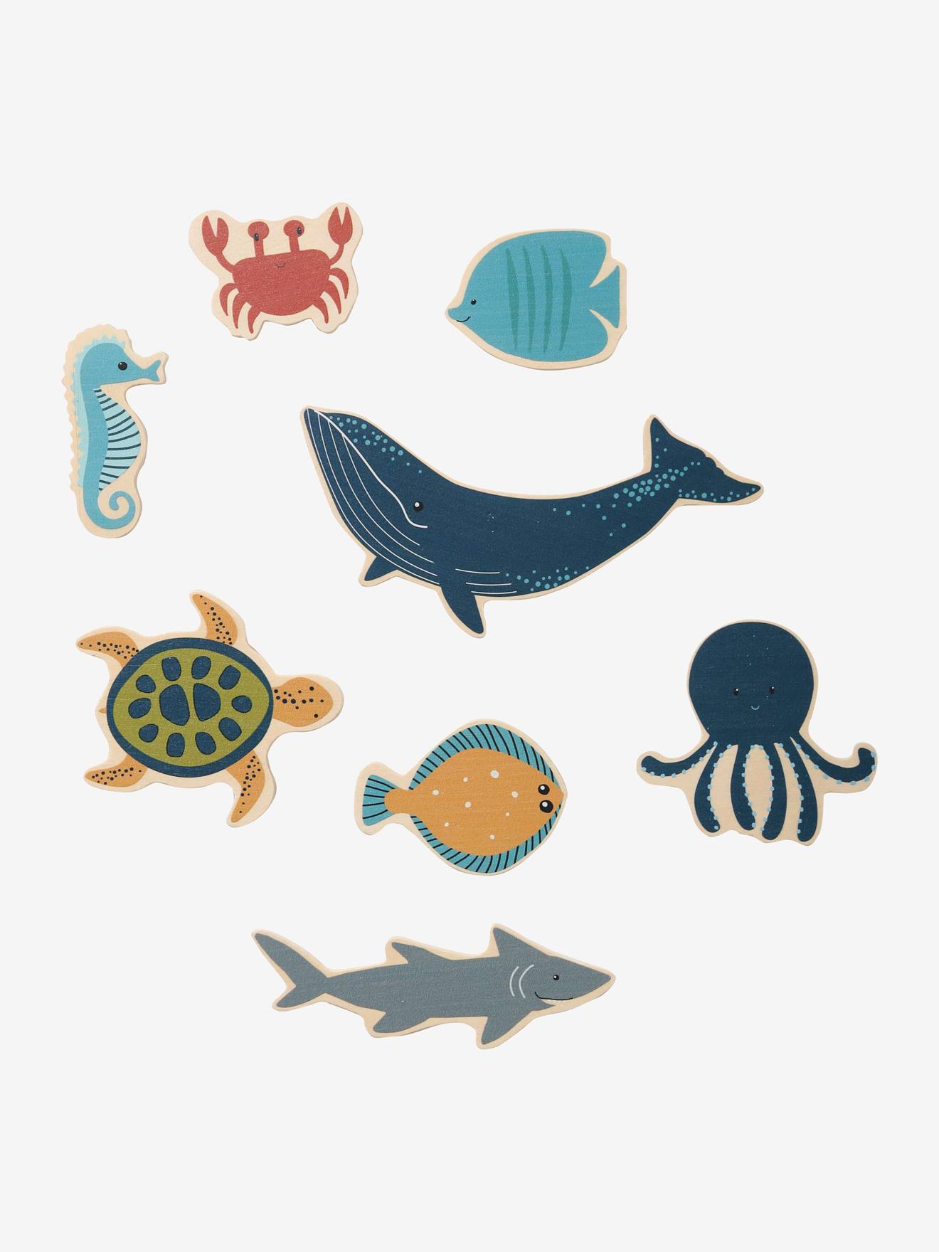 Set of Sea Animals in FSC® Wood blue