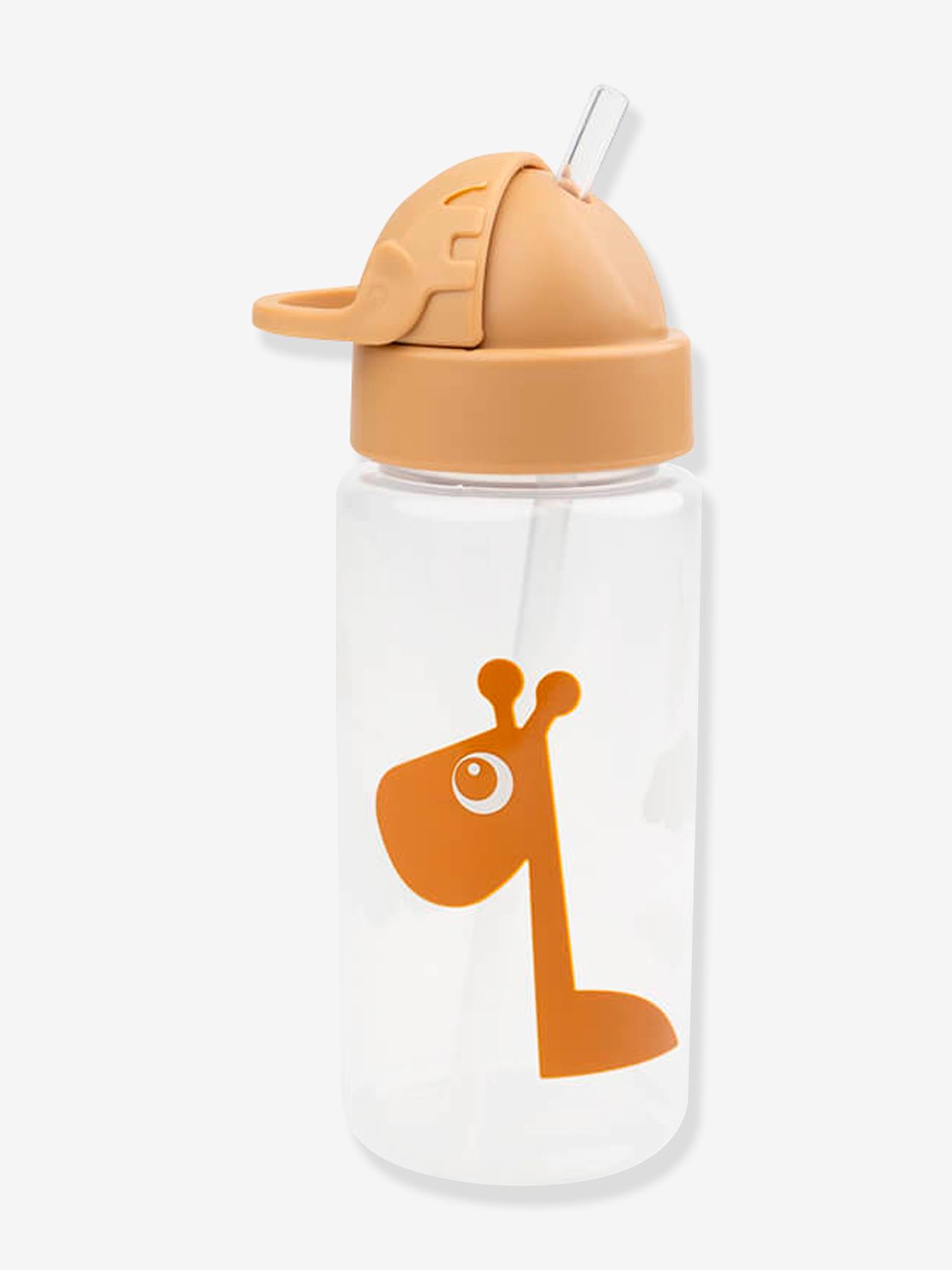 Bottle with Hide-Away Straw, DONE BY DEER mustard