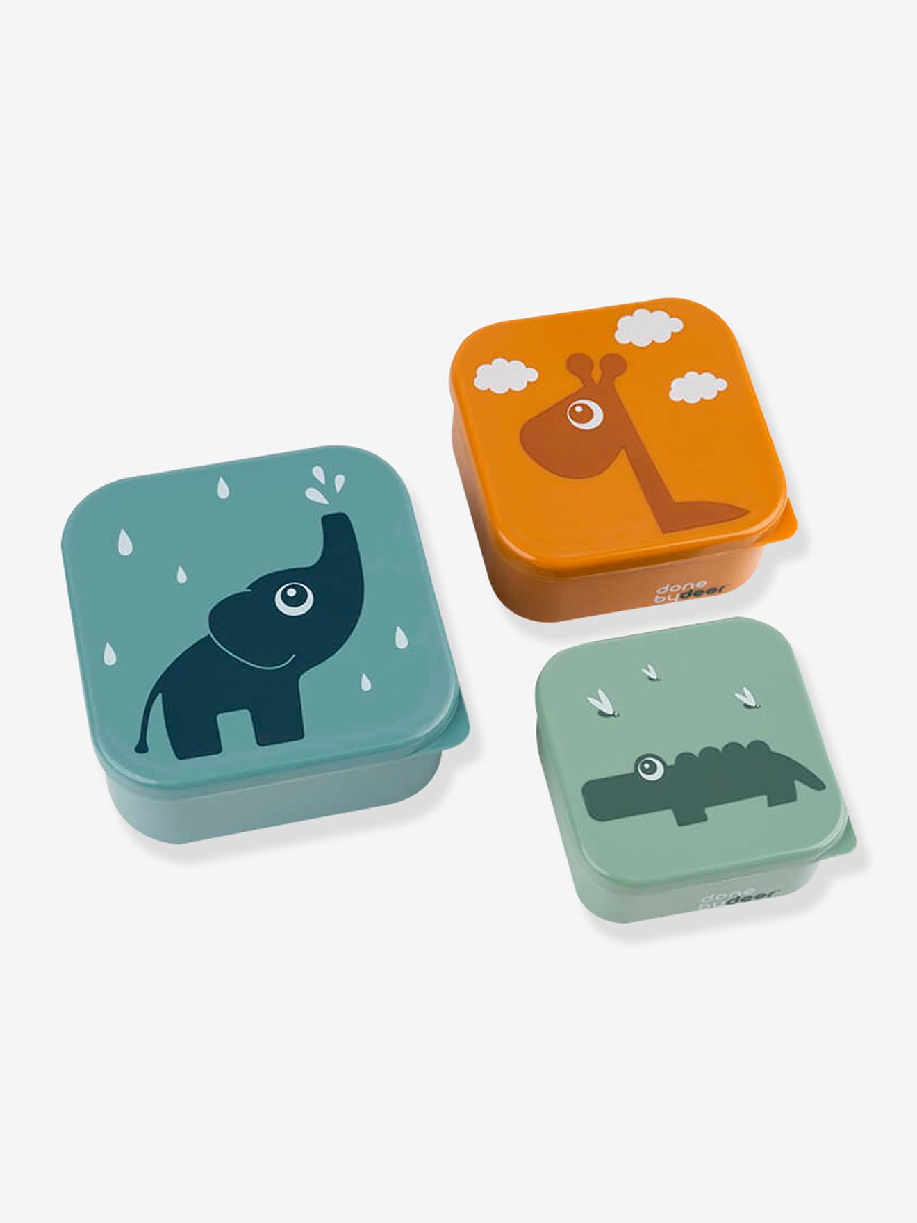 Set of 3 Boxes, Deer Friends by DONE BY DEER blue