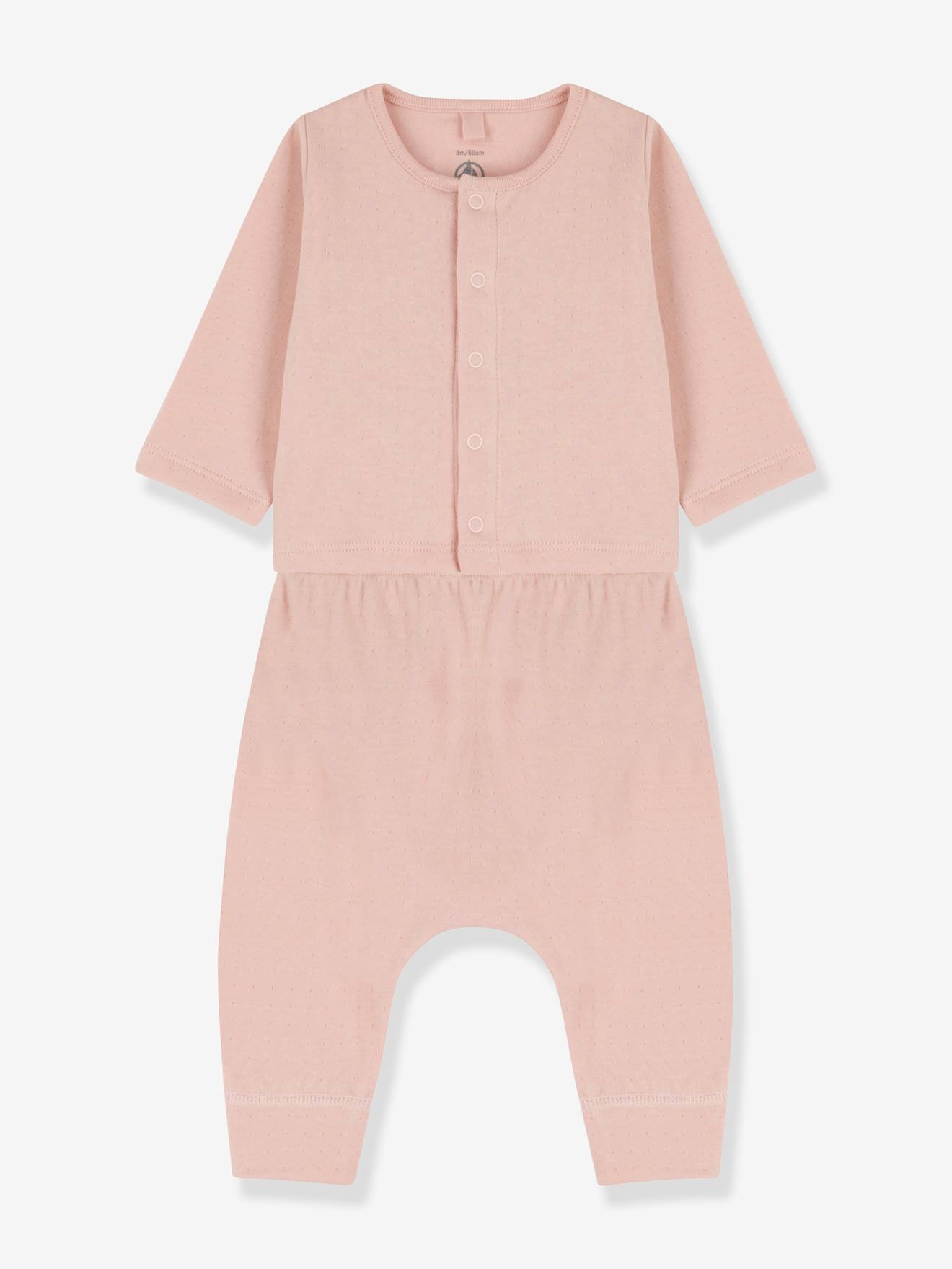 2-Piece Combo in Organic Cotton, by Petit Bateau rose
