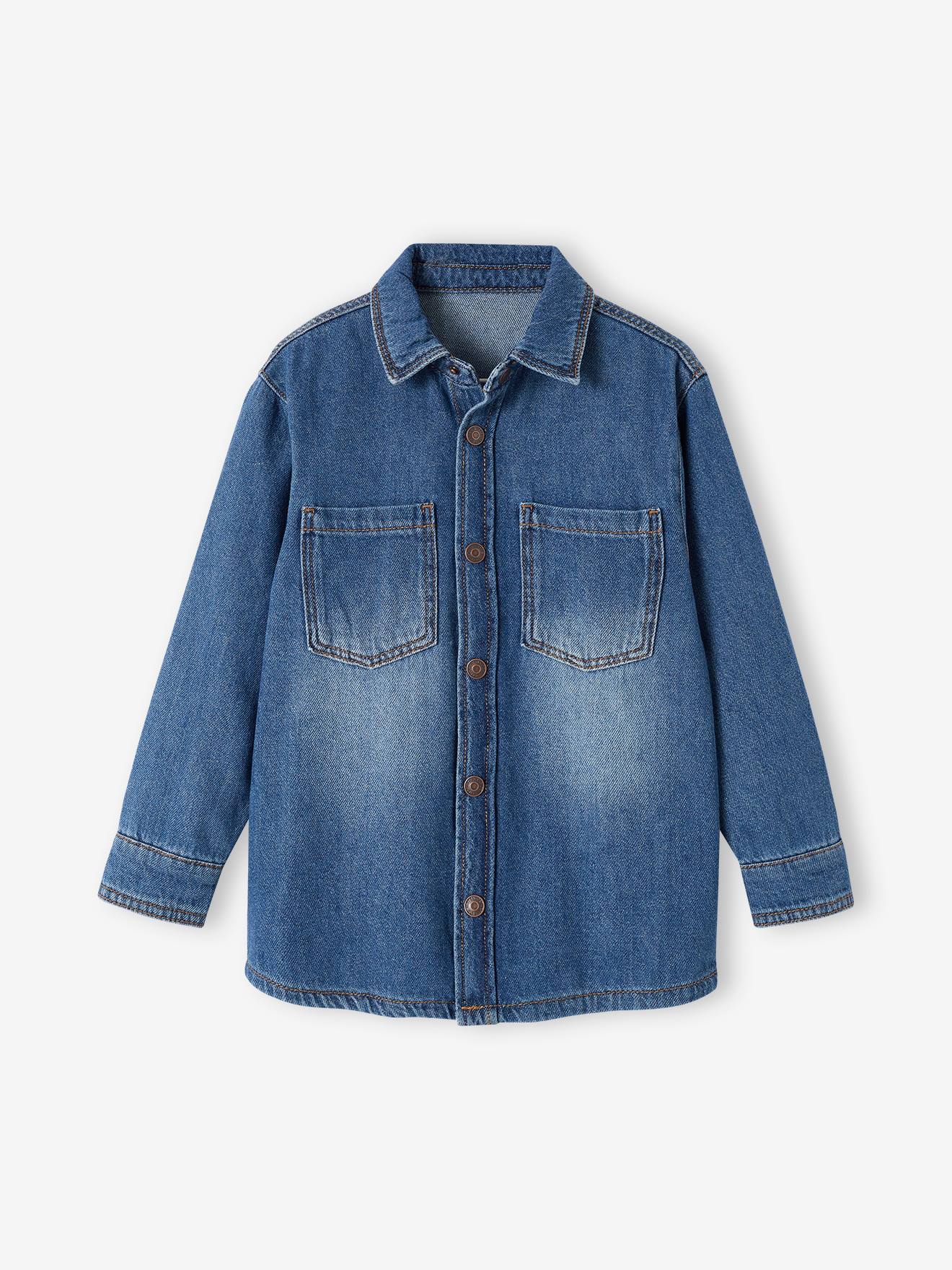 Denim Shirt for Boys stone