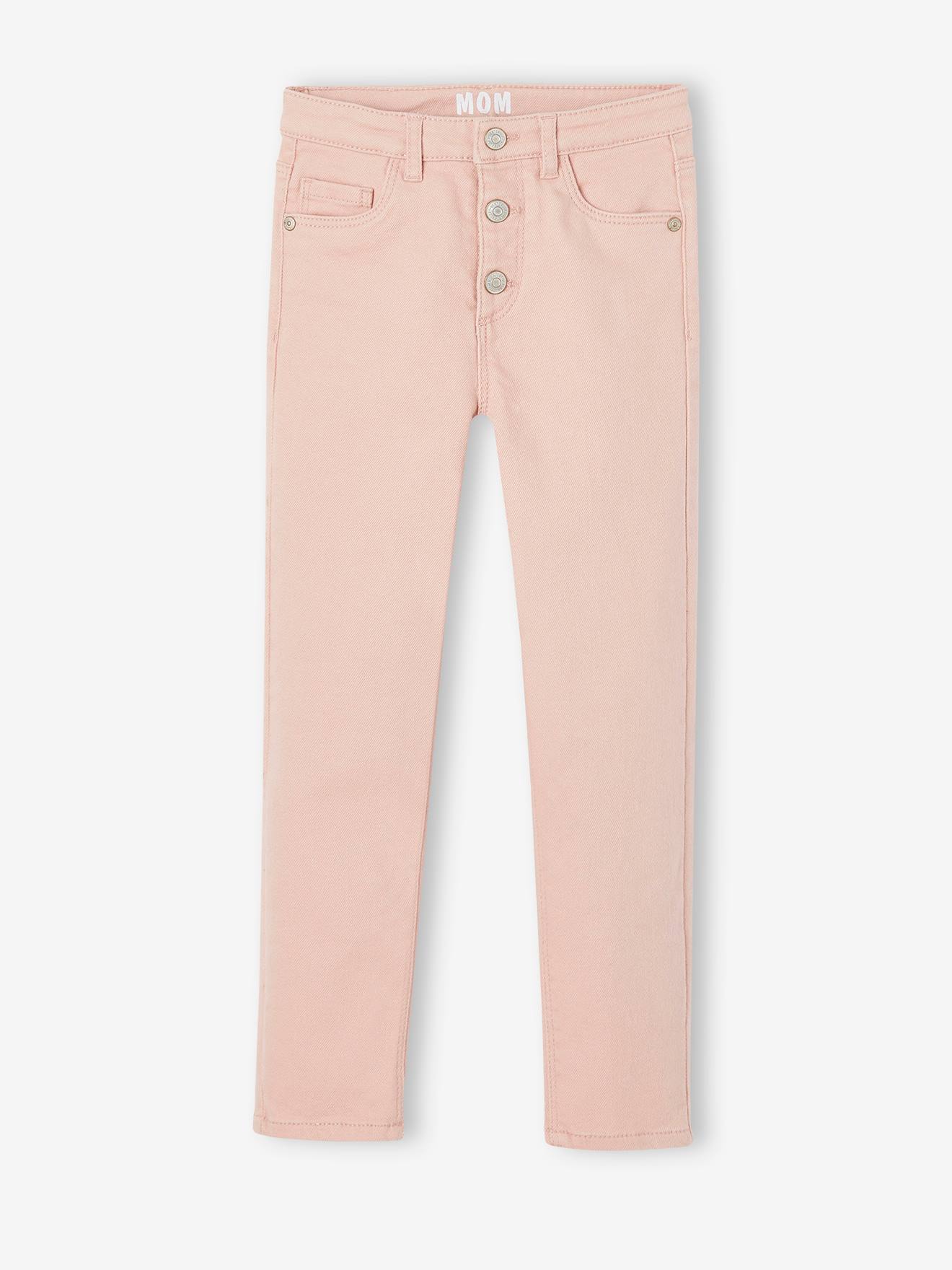 NARROW Hip, Mom Fit MorphologiK Trousers,for Girls rosy