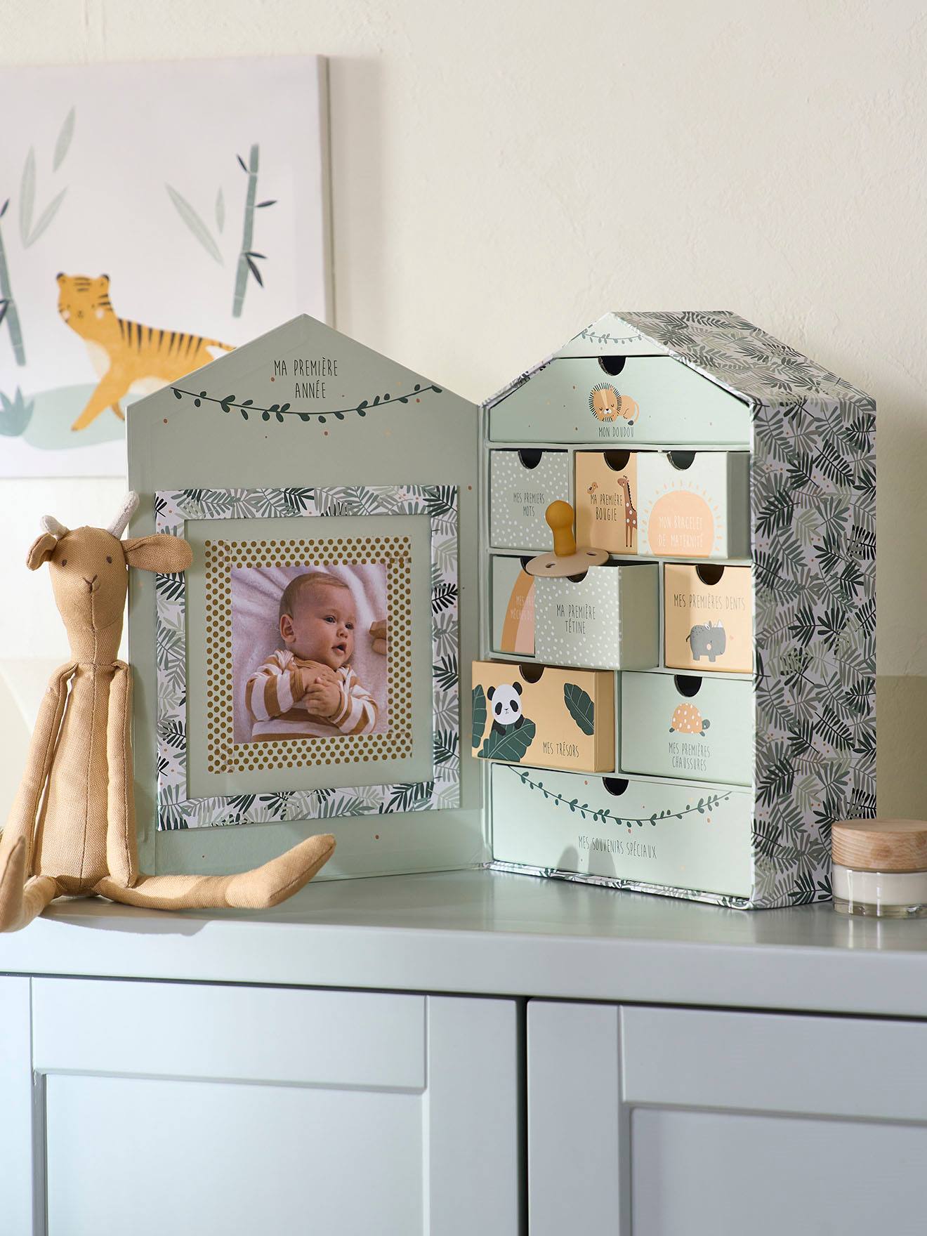 Baby Keepsake Box, Hanoi aqua green