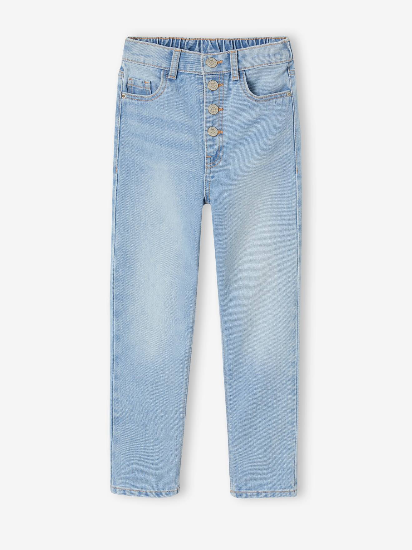 NARROW Hip Morphologik Mom Fit Jeans for Girls double stone