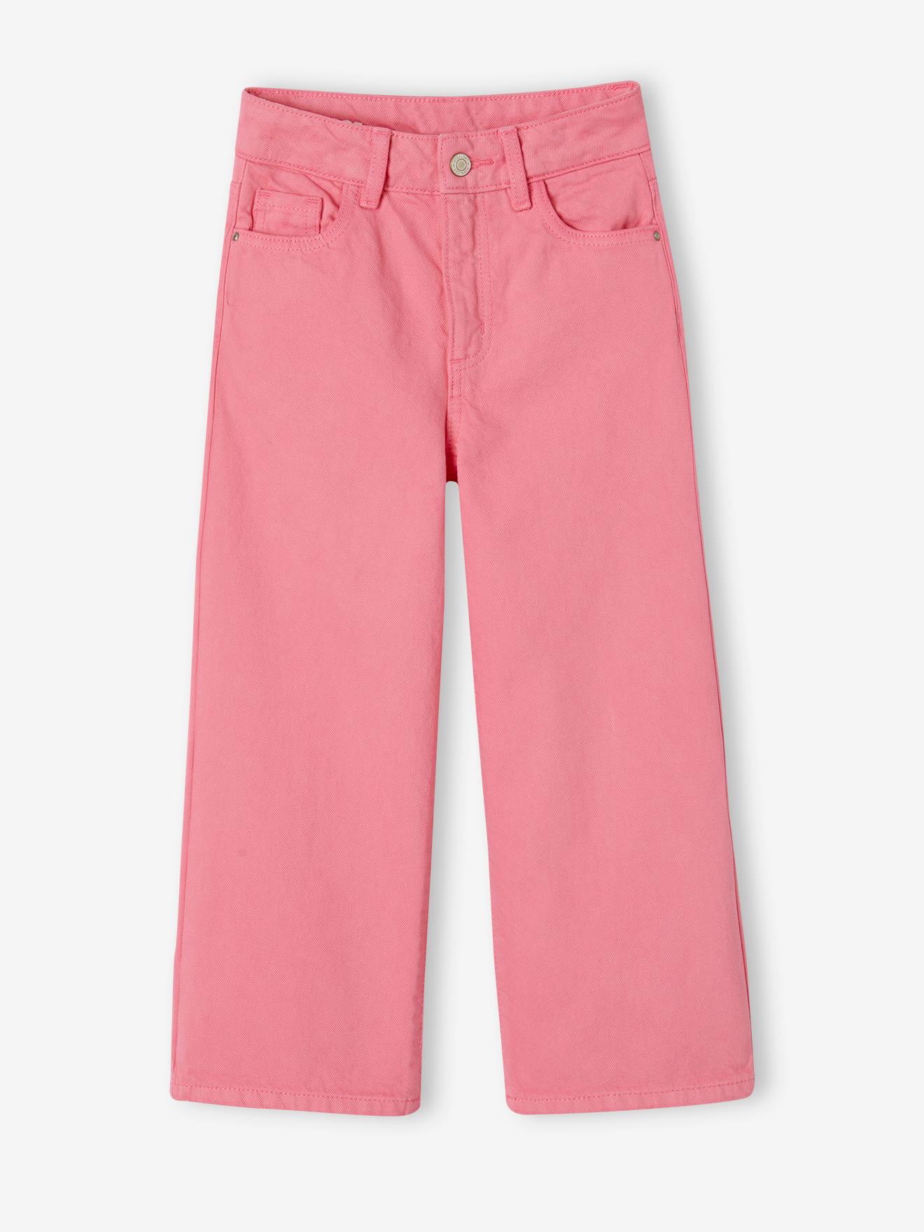 Wide Leg Trousers for Girls sweet pink