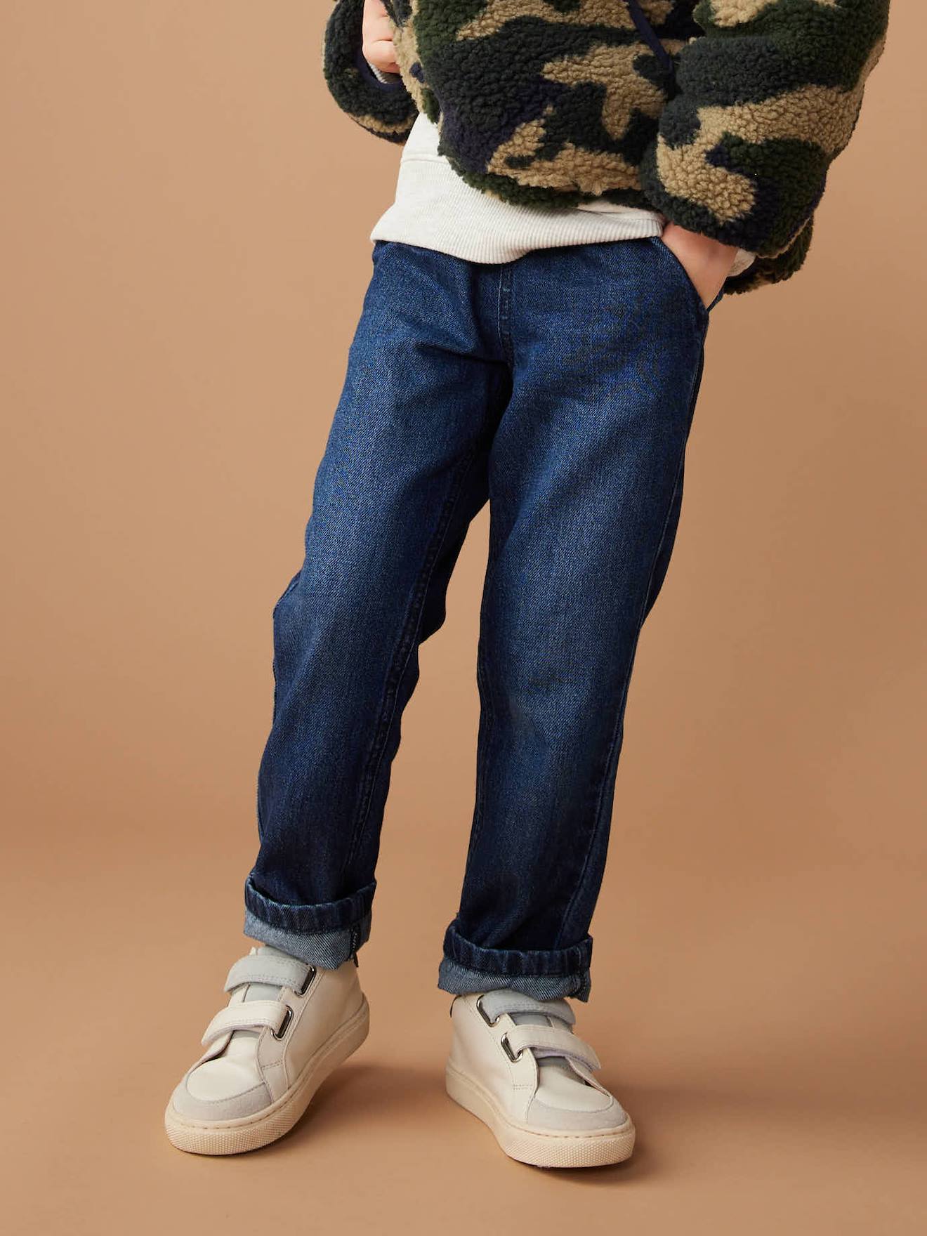 Wide Easy to Slip On Jeans for Boys brut denim