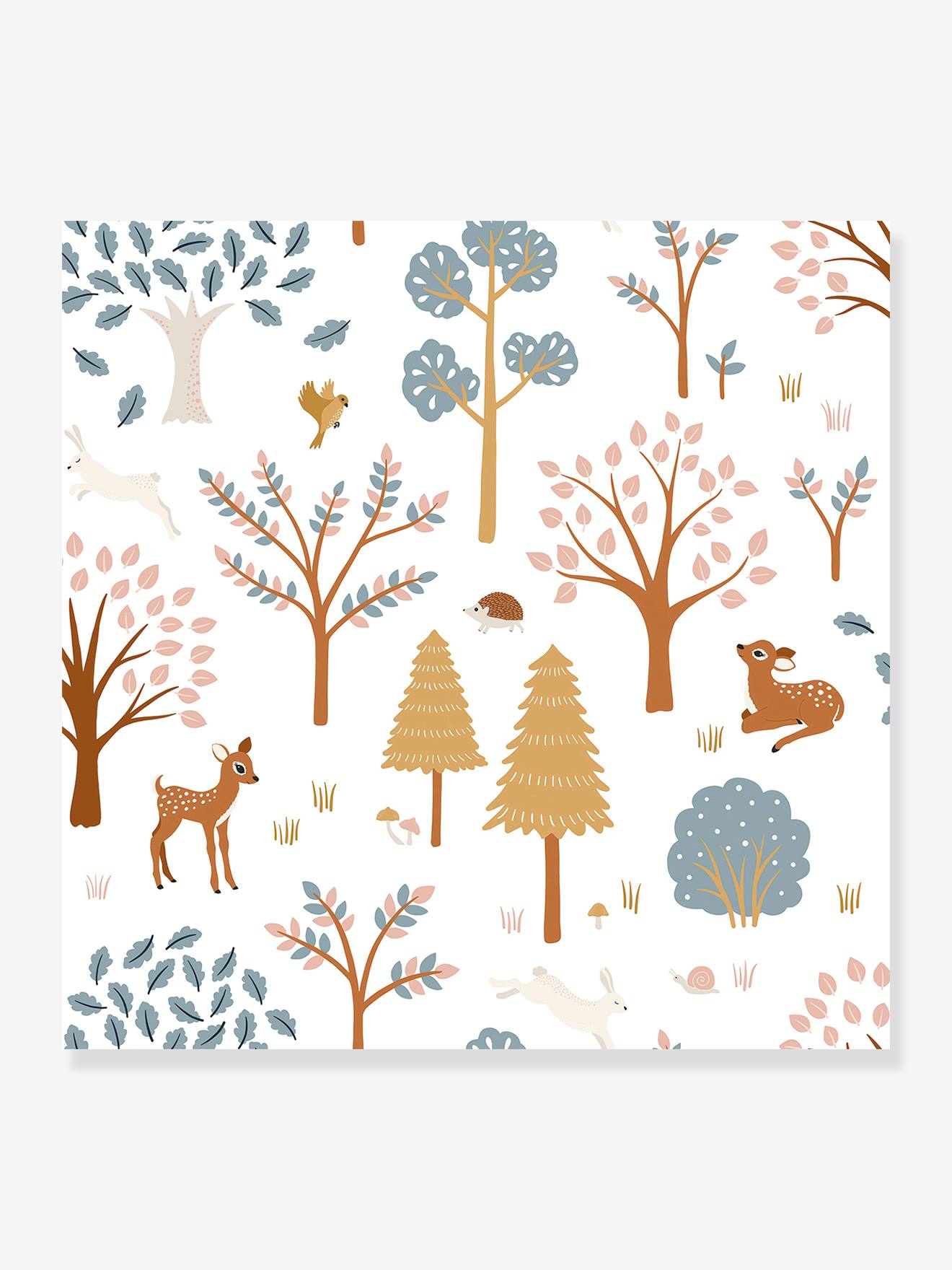 Forest Pattern Wallpaper, Joro by LILIPINSO brown