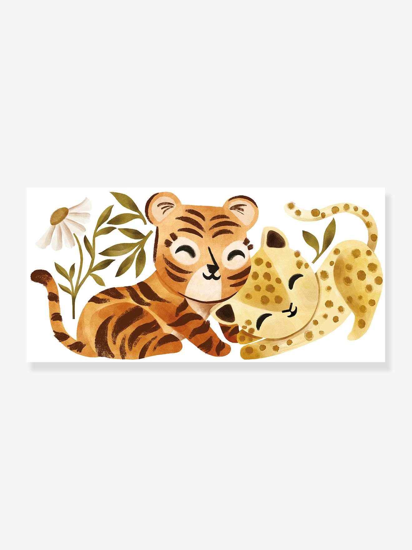 XL Leopard/Tiger Stickers, Felidae by LILIPINSO bronze