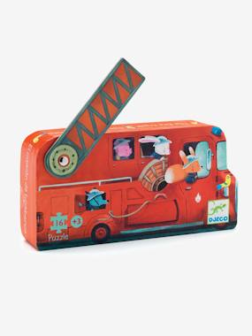 The Fire Truck Puzzle, 16 Pieces, by DJECO multi