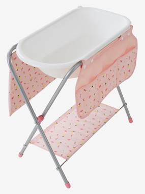 Baby Changer with Bath for Dolls pink