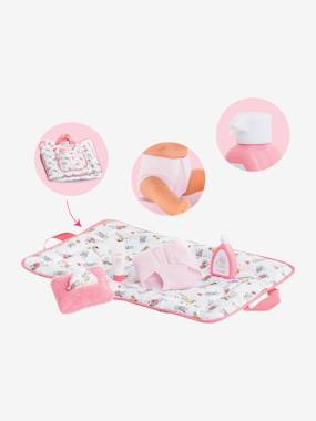 Changing Accessories Set for 36/42 cm Baby Doll, by Corolle light pink/print