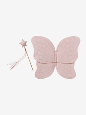 Butterfly Wings in Cotton Gauze + Magic Wand pink