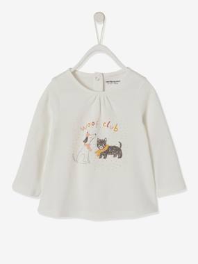 Woof club Top for Babies white