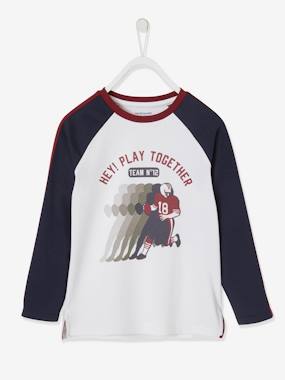 Oeko-Tex® Sports Top, Raglan Sleeves, American Football, for Boys white