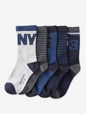 Pack of 5 Pairs of Socks for Boys brown