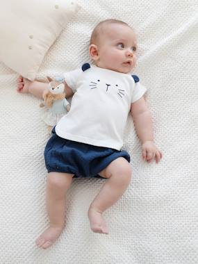 T-Shirt & Shorts Outfit, Occasion Wear, for Newborn Babies dark blue