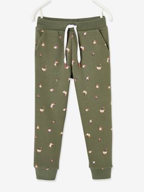Joggers dark green/print