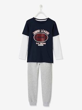 Sports Combo, 2-in-1 effect Top & Trousers, for Boys dark blue
