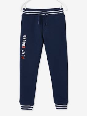 Fleece Joggers for Boys dark blue