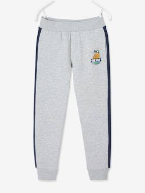 Joggers with Monster & Stripes on the Sides, for Boys grey