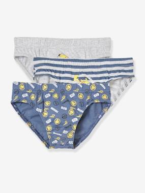 Pack of 3 Pokemon® Briefs for Boys light grey