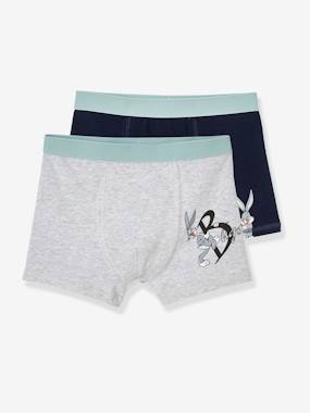 Pack of 2 Looney Tunes® Boxers for Boys light grey