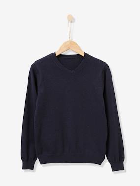 BOY'S V-NECK SWEATER grey