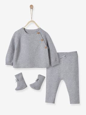 3-Item Ensemble for Babies, by Cyrillus cream