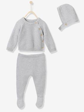 Baby's 3-piece outfit light grey