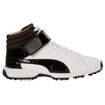 Puma TITANTOUR IGNITE Hi-Top Junior Golf Shoes - Black / White